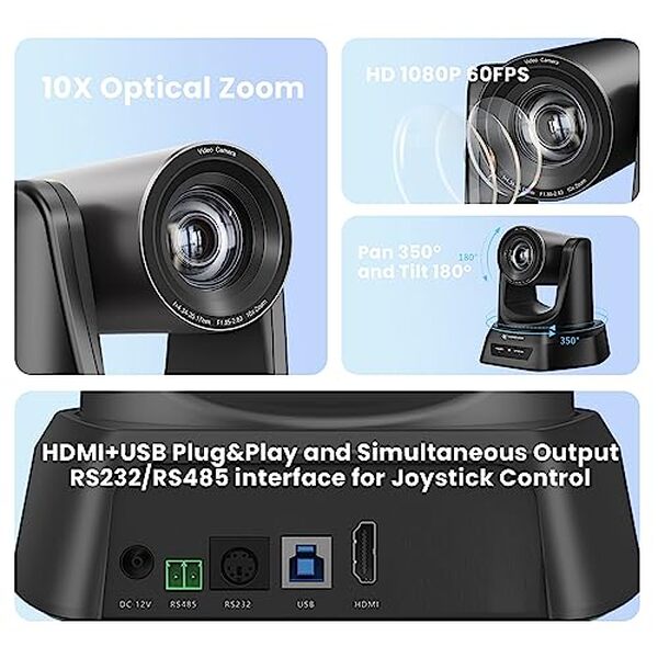 Découvrez notre test détaillé de la caméra PTZ Tongveo avec zoom optique 10x : performances, qualité vidéo et fonctionnalités pour vos réunions professionnelles.
