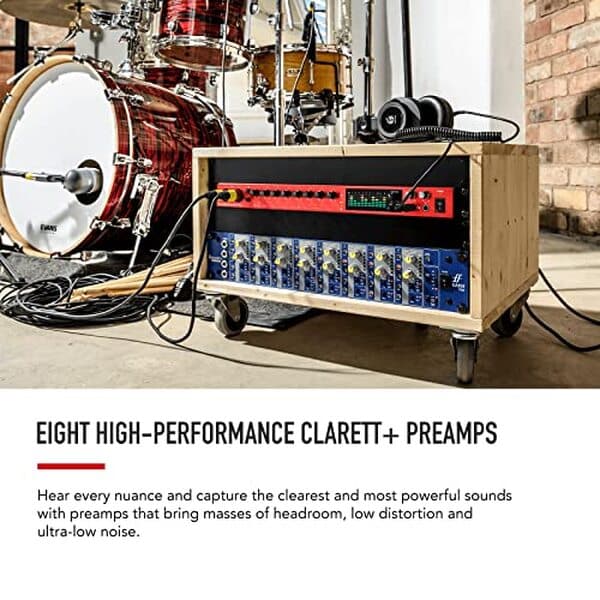 Découvrez notre test complet de l'interface audio Focusrite Clarett+ 8Pre : performances pro, qualité sonore et caractéristiques techniques détaillées. 