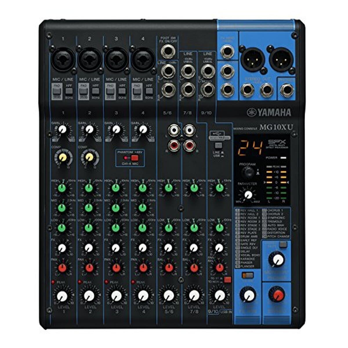 Test de la console Yamaha MG10XU : compacte et performante