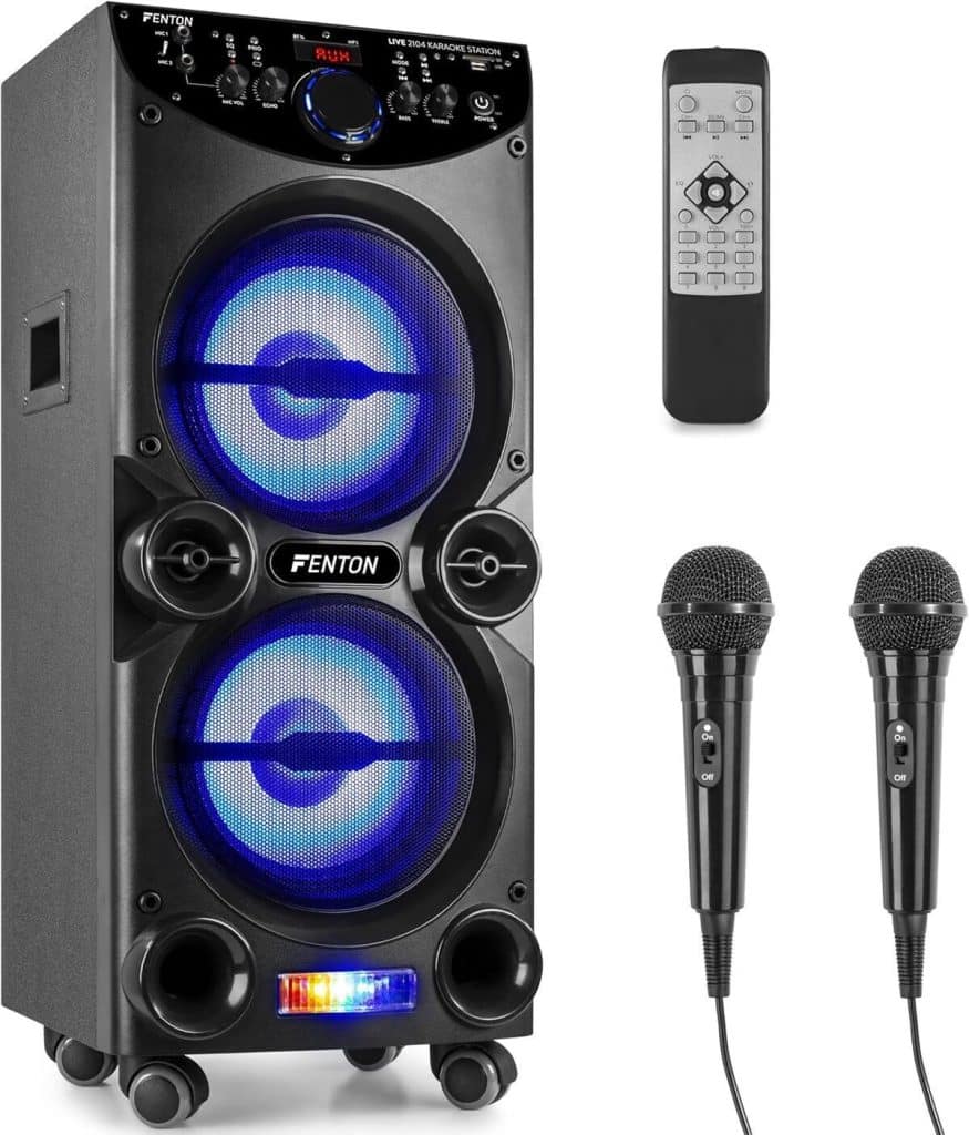 Test de l'enceinte Fenton LIVE2104 : 400 watts et leds intégrées pour vos soirées