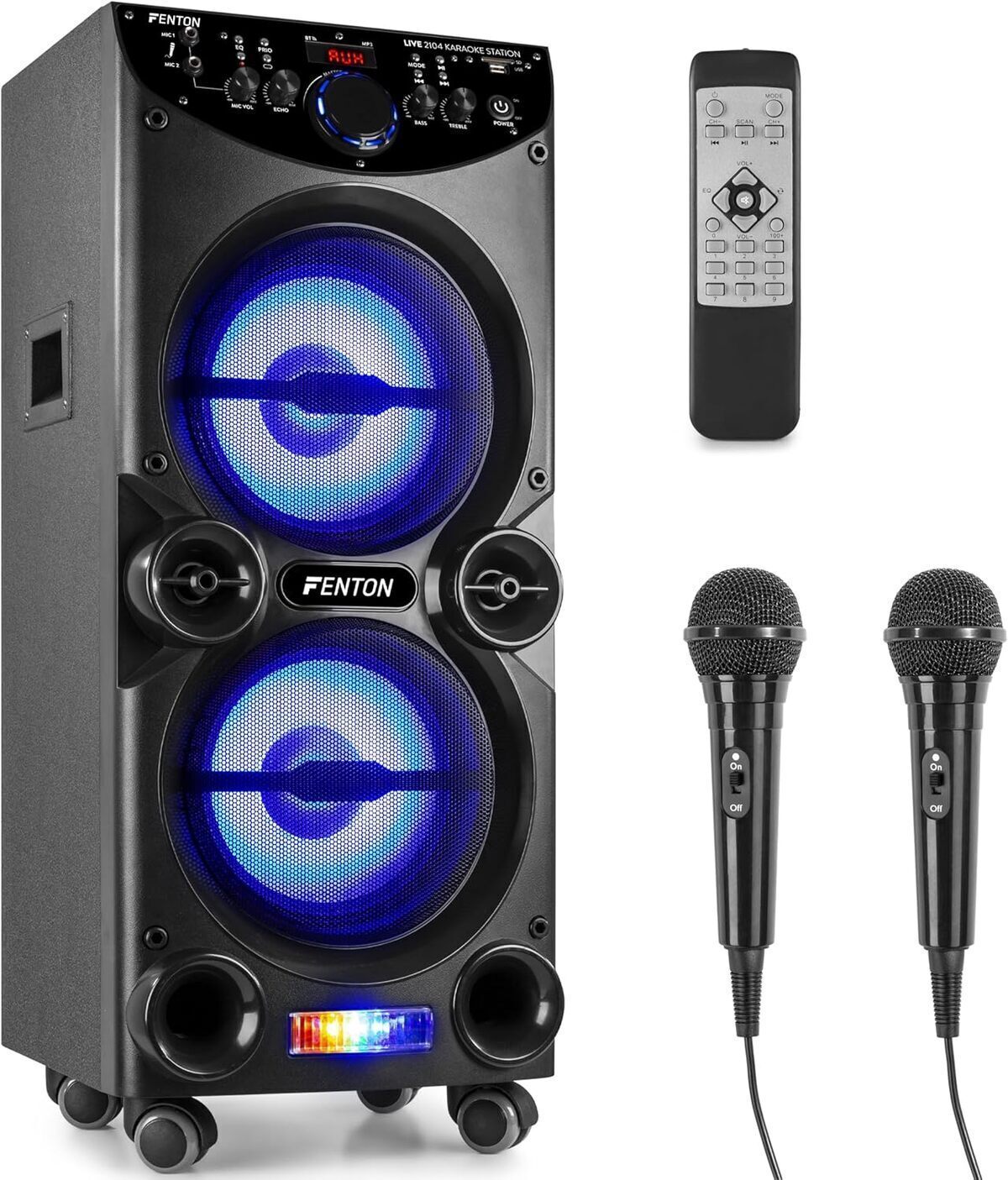 Test de l'enceinte Fenton LIVE2104 : 400 watts et leds intégrées pour vos soirées