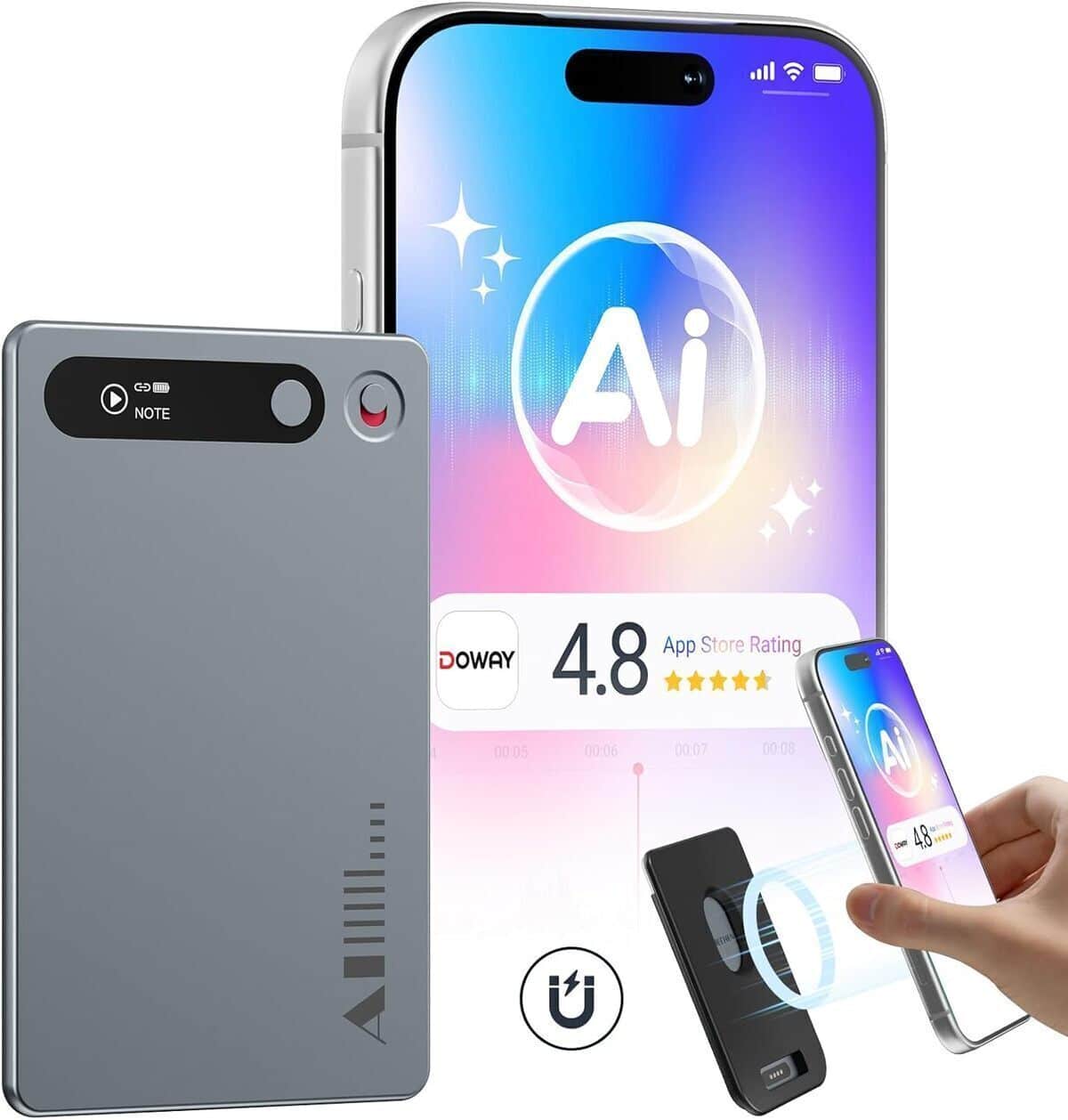 Test du dictaphone numérique MECHEN KI 64 Go : transcription IA et cloud illimité