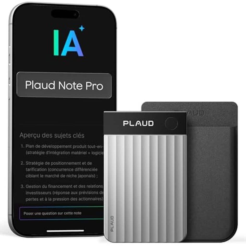 Test du Plaud Note Pro : enregistreur vocal ia 50 heures d'enregistrement