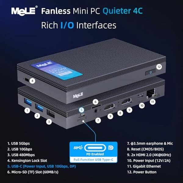 Découvrez notre test détaillé du mini PC MeLE Quieter4C : performances, compacité et silence. Avis complet pour bien choisir votre ordinateur ultra-compact haute performance.