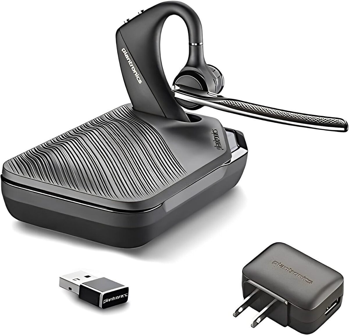 Test de l'oreillette Bluetooth Plantronics Voyager 5200-UC avec chargeur intégré