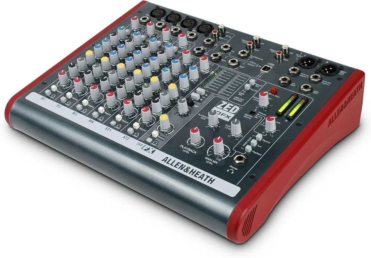 Test du mixeur Allen&Heath ZED10FX pour son et enregistrement