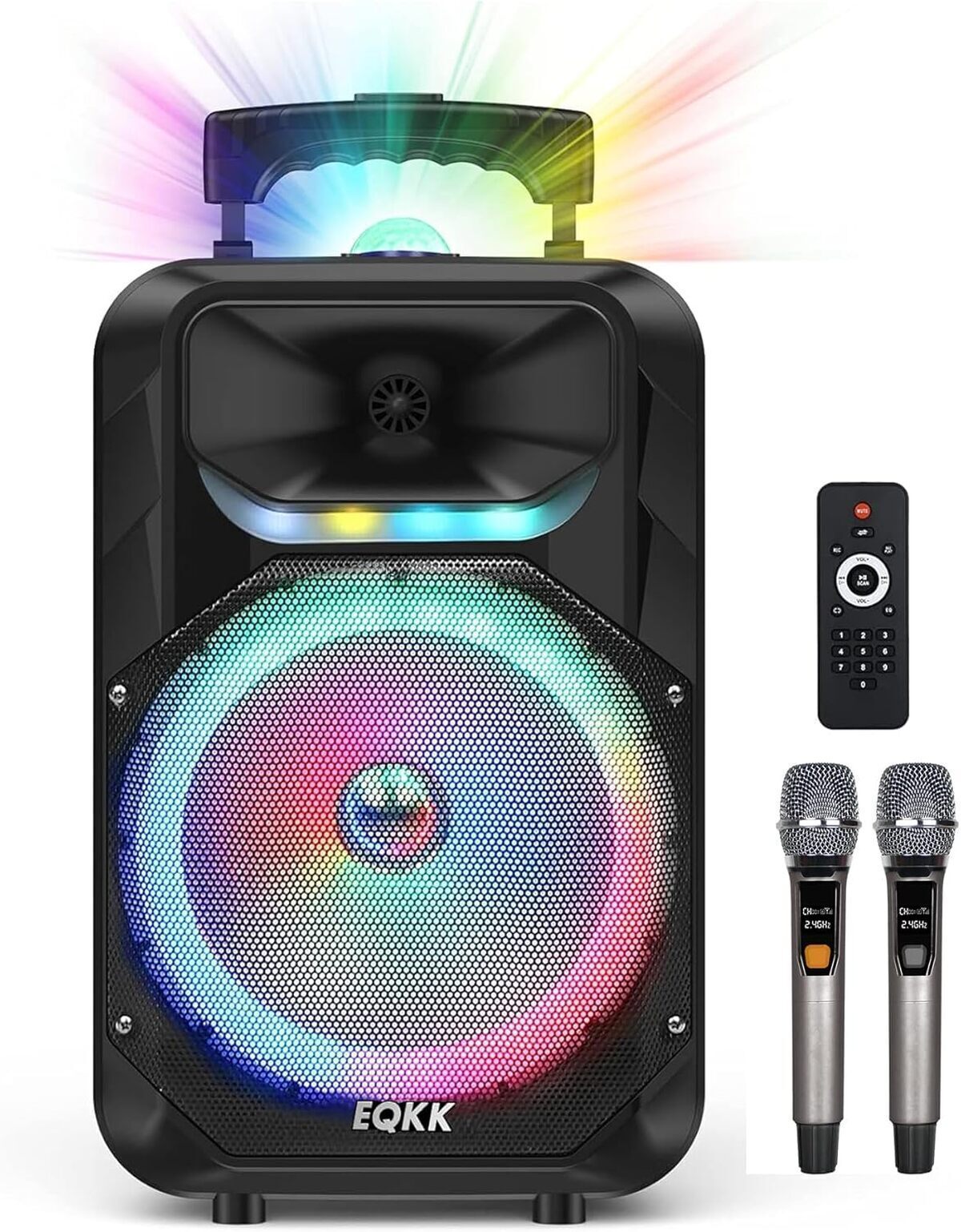Test : machine de karaoké portable 2026 avec basses puissantes et lumière DJ