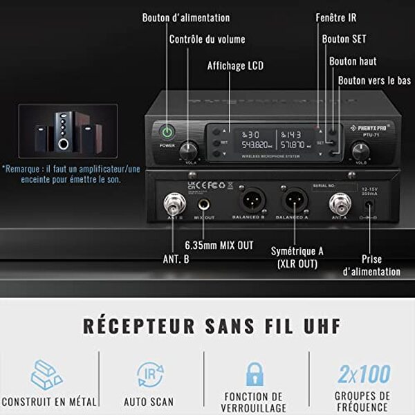 Découvrez notre test détaillé du microphone sans fil UHF phenyx Pro PTU-71-2B : performances, qualité audio, portée et verdict final pour votre achat. 