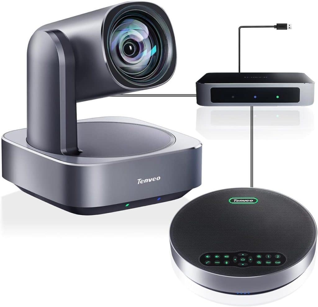 Test de la caméra de conférence 4K Tenveo All-in-One : zoom optique 12X et grand angle