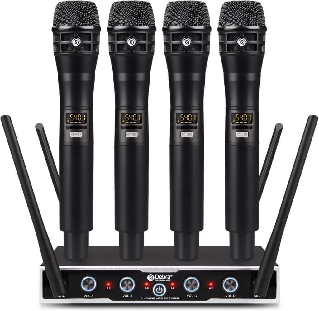 Test du système microphone sans fil D Debra DU4004 UHF