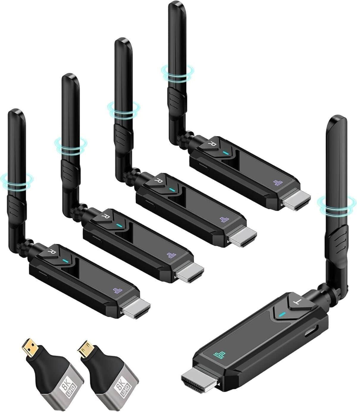 Test : tongtion émetteur HDMI sans fil avec 4 récepteurs, portée 150m