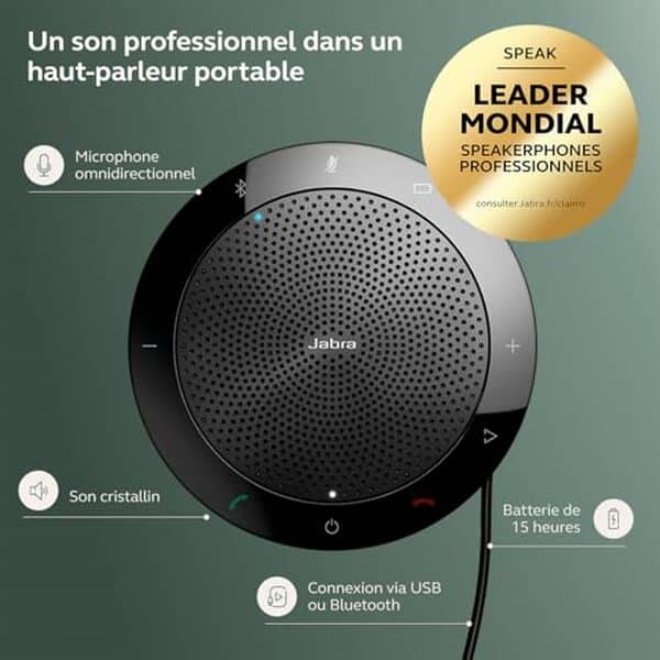 Découvrez notre test détaillé du Jabra Speak 510, le haut-parleur de conférence portable idéal pour vos réunions en déplacement. Qualité audio, autonomie et praticité.