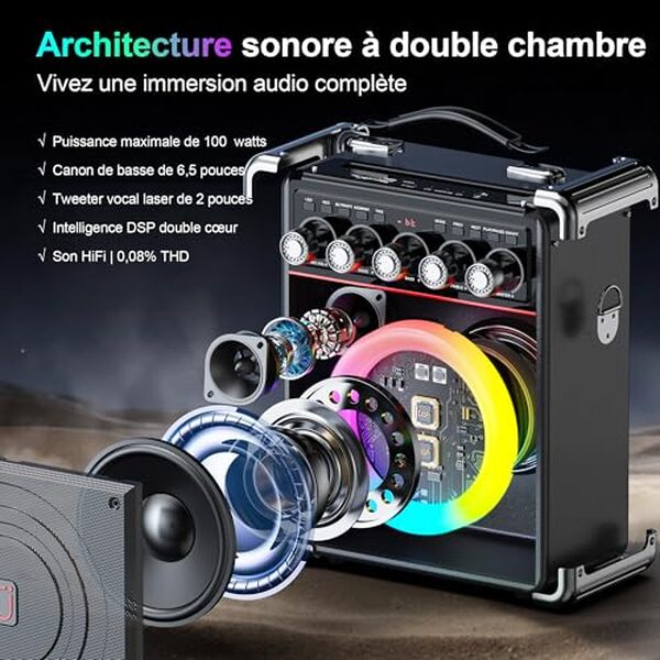 Découvrez notre test détaillé de l'enceinte karaoké JYX 100W avec micro sans fil : performances audio, qualité sonore et fonctionnalités pour vos soirées karaoké.