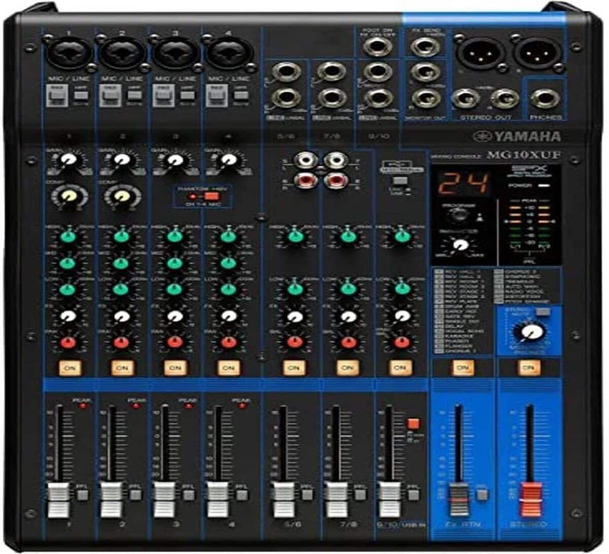 Test de la console Yamaha MG10XUF : compacte et performante