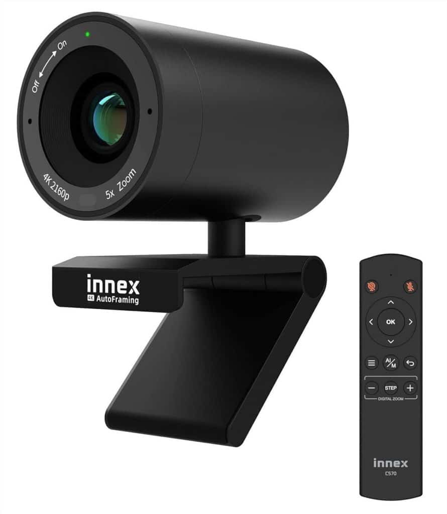 Test de la webcam Innex C570 4K avec suivi IA