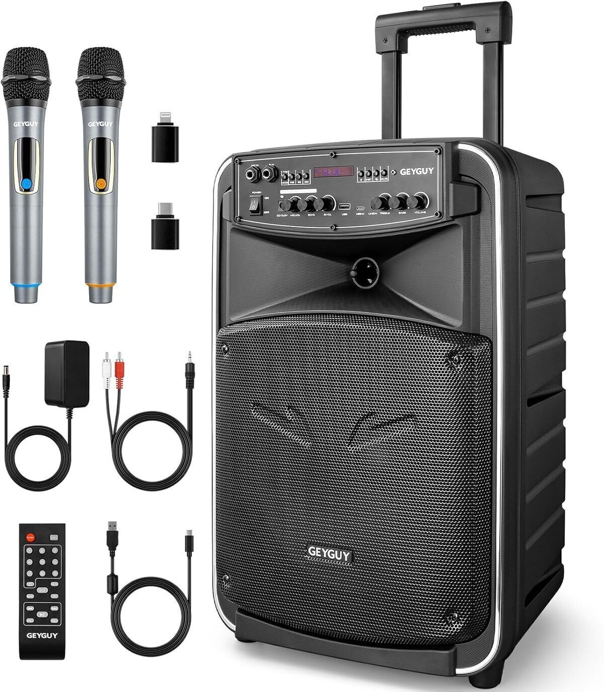 Test de l'enceinte Bluetooth puissante GTSK12-2 pour karaoké