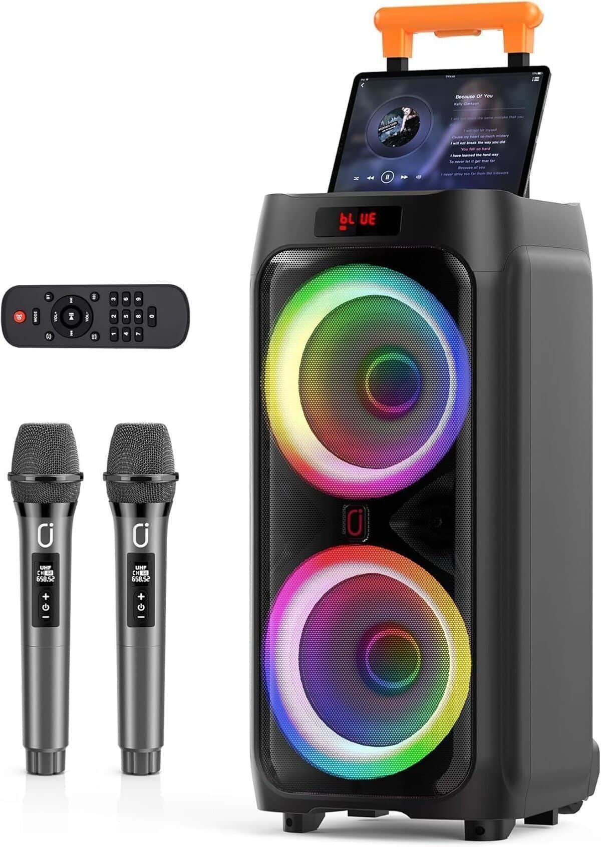 Test : machine de karaoké HWWR avec 2 micros et subwoofer 8