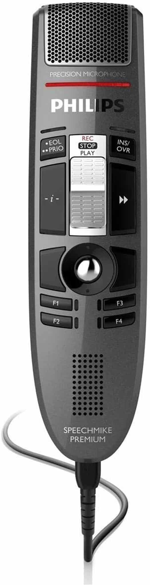 Test Philips LFH3510 SpeechMike : dictaphone USB précis avec interrupteur coulissant