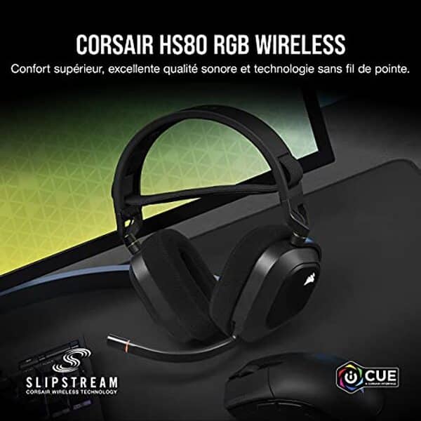 Découvrez notre test détaillé du casque gaming Corsair HS80 RGB Wireless. Audio Dolby Atmos, confort, performance et verdict complet pour les gamers.