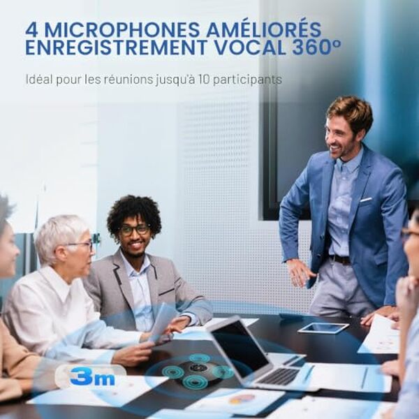 Découvrez notre avis détaillé sur l'enceinte mains libres eMeet Office Core M2 : qualité audio, fonctionnalités et performances pour vos réunions professionnelles. 