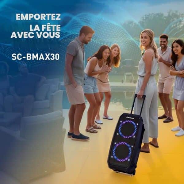 Découvrez notre test détaillé de l'enceinte portable Panasonic SC-BMAX30 : performances audio, autonomie et fonctionnalités tout-en-un pour vos déplacements.