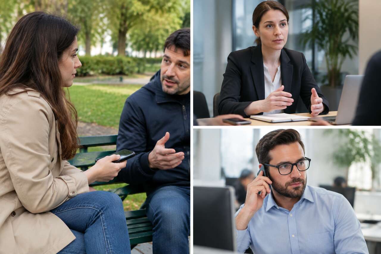 Cas fréquents : lieu public, téléphone, travail, prud’hommes Cas fréquents : lieu public, téléphone, travail, prud’hommes
