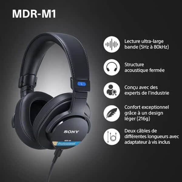 Découvrez notre test détaillé du casque studio Sony MDR-M1 : analyse de sa performance audio, son confort et sa légèreté pour les professionnels et mélomanes.