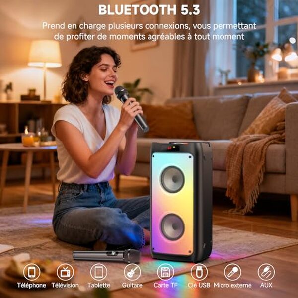 Découvrez notre test complet du système karaoké JYX 150W : performances, qualité sonore, micro intégré et lumières LED pour vos soirées en famille.