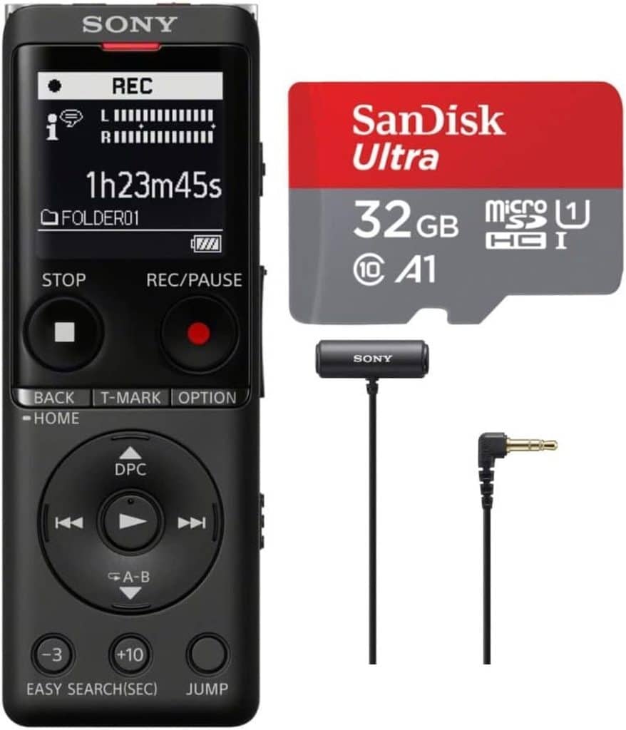 Test : enregistreur vocal Sony ICD-UX560 avec micro ECMCS3