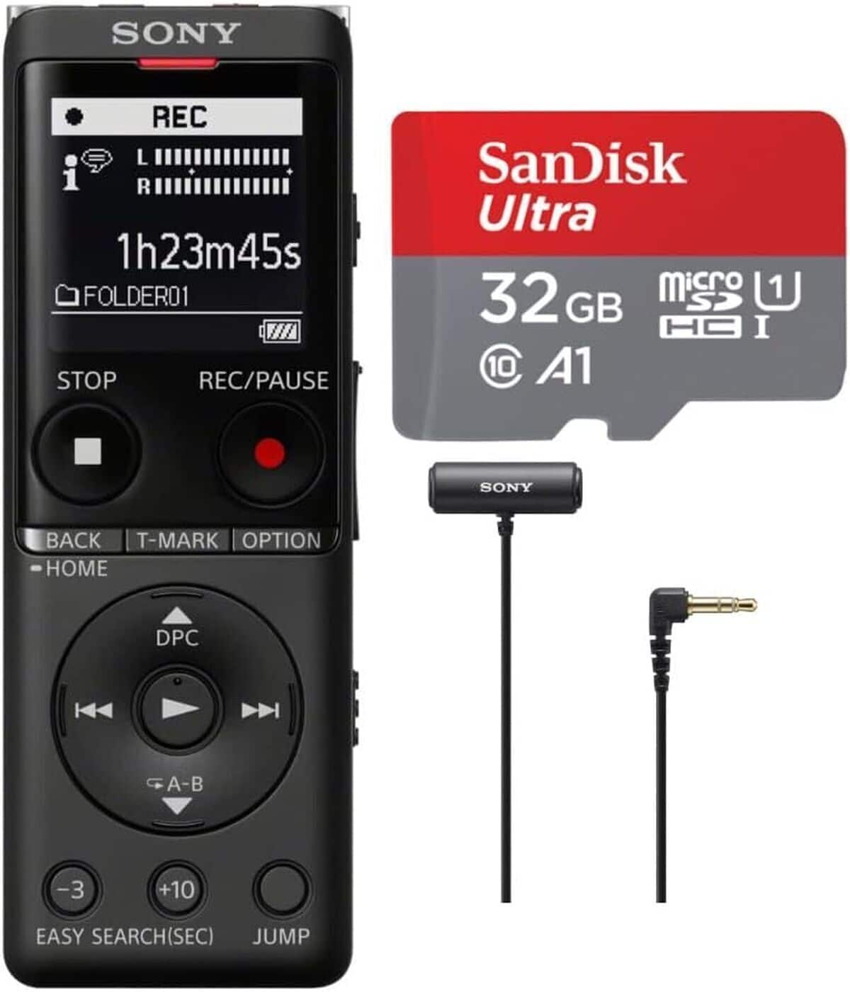 Test : enregistreur vocal Sony ICD-UX560 avec micro ECMCS3