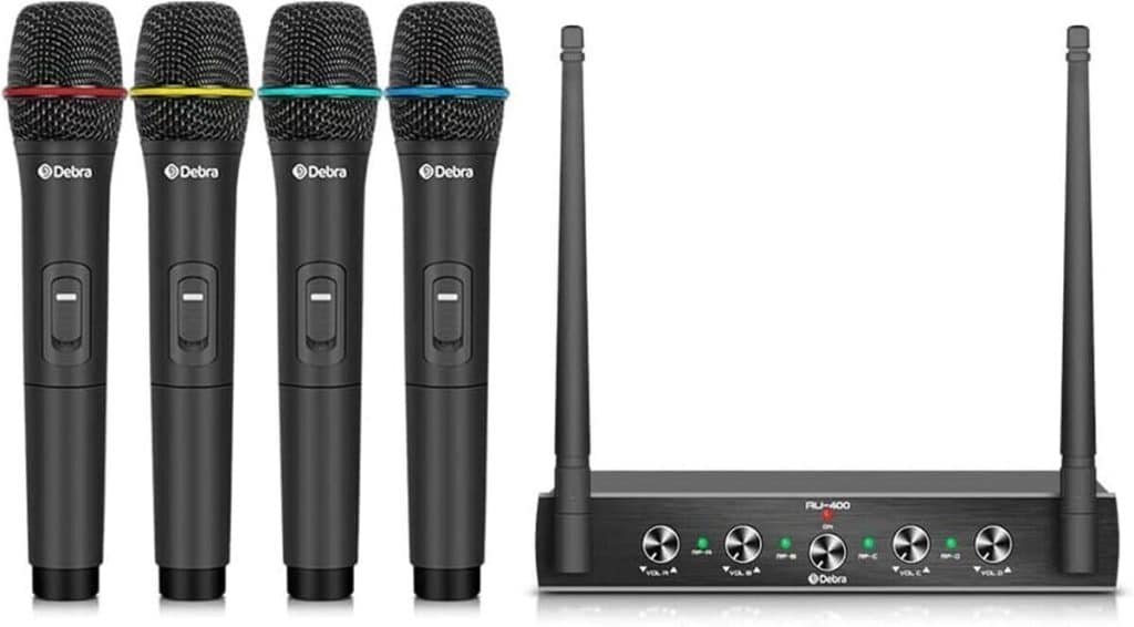 Test : micro sans fil UHF Debra 4 canaux