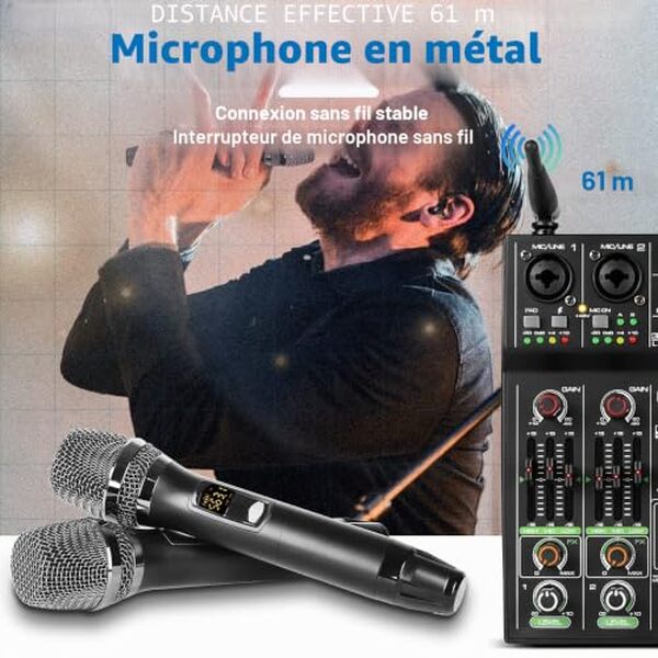 Découvrez notre avis détaillé sur la table de mixage Depusheng UF4-M : console dj compacte 4 canaux avec bluetooth, idéale pour les dj débutants et amateurs de musique électronique.