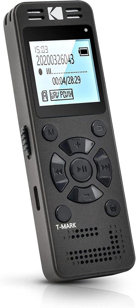 Test du dictaphone Kodak VRC350 : enregistreur vocal haute intensité