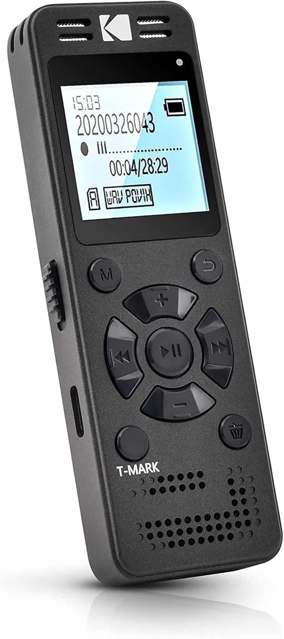 Test du dictaphone Kodak VRC350 : enregistreur vocal haute intensité